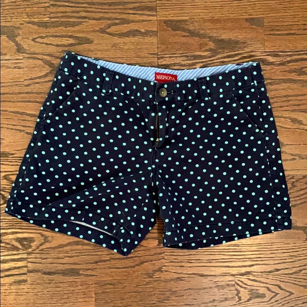 Merona blue polka dot shorts